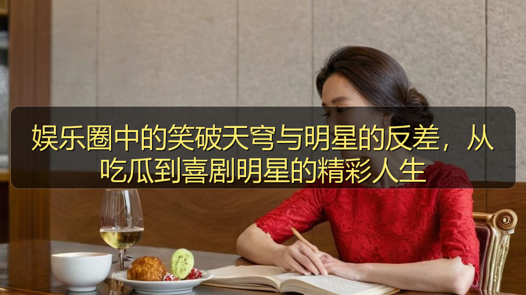 娱乐圈中的笑破天穹与明星的反差，从吃瓜到喜剧明星的精彩人生